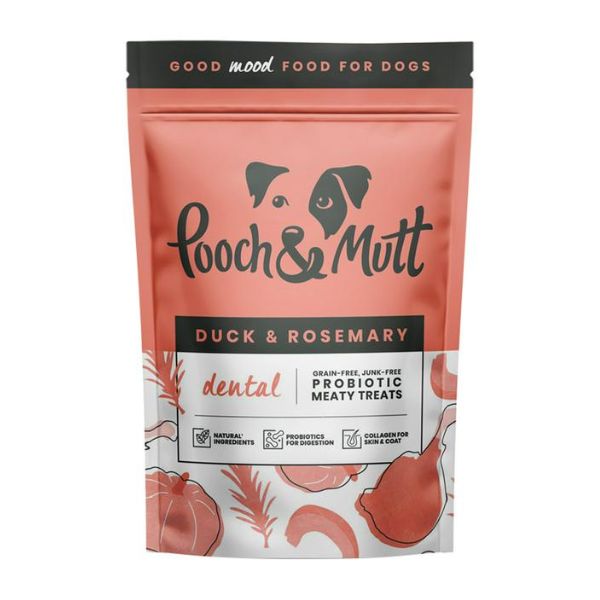 Pooch &amp; Mutt Dental Probiotic Meaty Treat (Duck &amp; Rosemary)