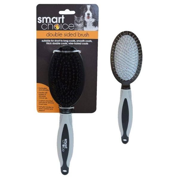 Smart Choice Double-Sided Pin &amp; Bristle Grooming Pet Brush