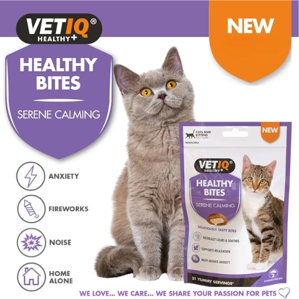 Vet IQ Healthy Bites for Cats &amp; Kittens (Serene Calming)