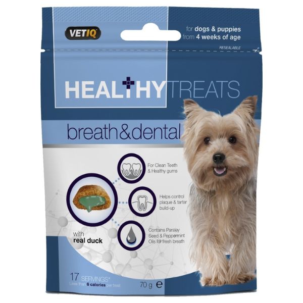 Vet IQ Healthy Treats for Dogs &amp; Puppies (Breath &amp; Dental)