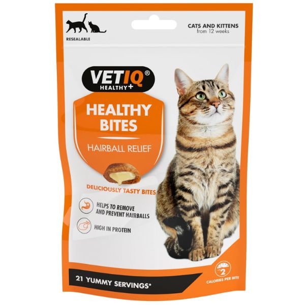 VetIQ Healthy Bites for Cats &amp; Kittens (Hairball Remedy)