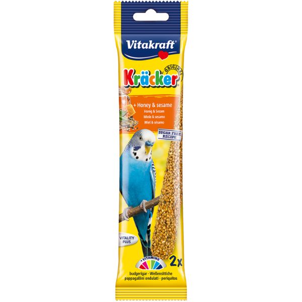 Vitakraft Kracker Original Honey and Sesame Budgie Treat Sticks