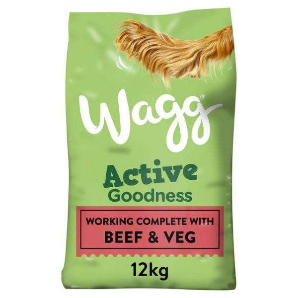 Wagg Active Goodness Beef &amp; Veg - 12KG